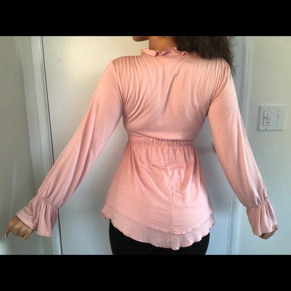 Pink Ruffled Blouse - Picture 3 of 4